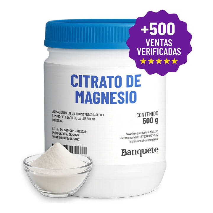 Citrato De Magnesio Tarro 500gr - Imagen 2