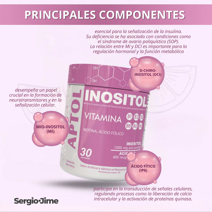Inositol En Polvo 450g Ansiedad Depresión Insomnio Myoinocitol Concentración Memoria Ánimo Serotonina Sistema Nervioso Equilibrio Emocional Natural - Imagen 7