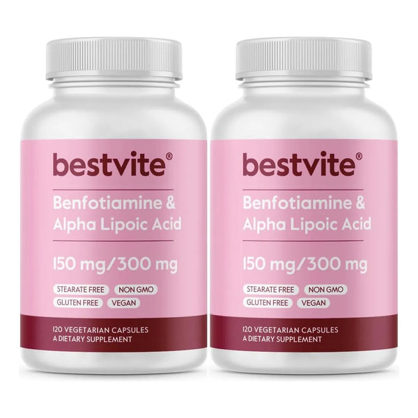 Benfotiamina 150 Mg Y Ácido Alfa Lipoico 300 Mg En 240 Cápsu - Imagen 1