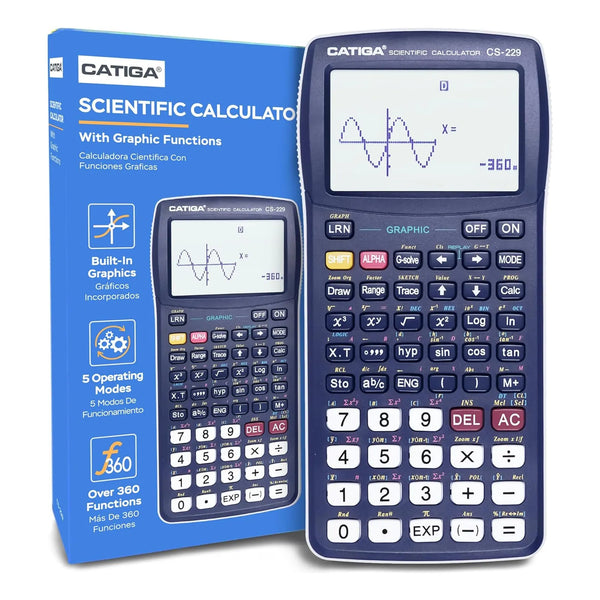 Calculadora Cientifica 280 Funciones Graficas Pantalla Grande Catiga