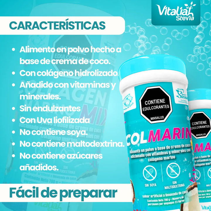 Colágeno Hidrolizado Marino Vitaliah 700g - Imagen 2