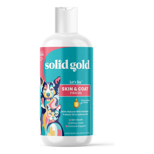 Aceite De Salmón Salvaje De Alaska Para Perros Y Gatos Solid Gold Nutrición Premium Piel Y Pelaje Saludable
