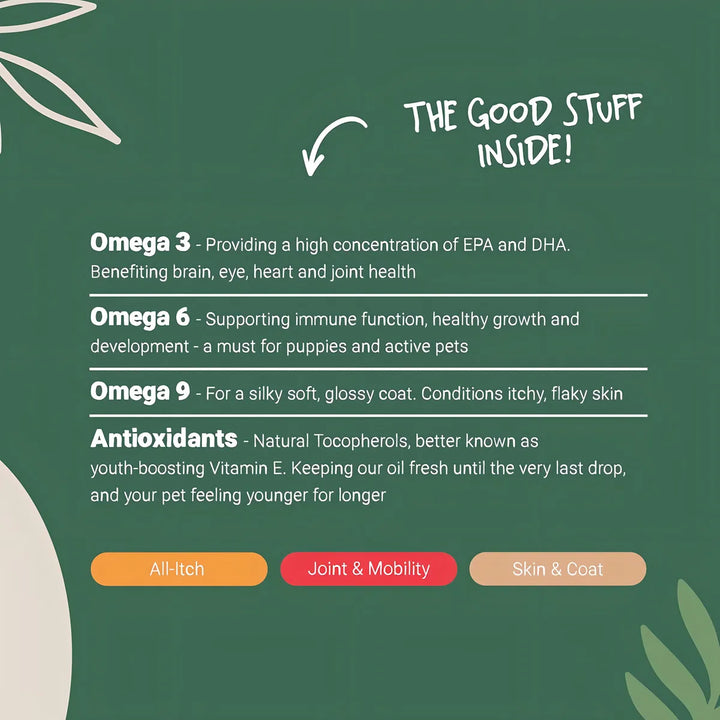 Aceite Natural De Salmón Para Mascotas 32 Onzas 100% Puro Om - Imagen 6