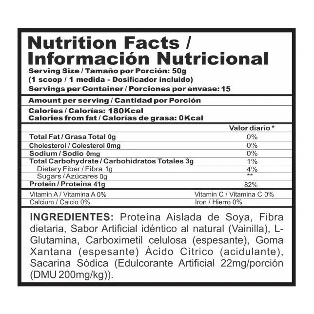 Mega Soy 1.65 Lb. 90% Proteina Aislada De Soya - Imagen 2