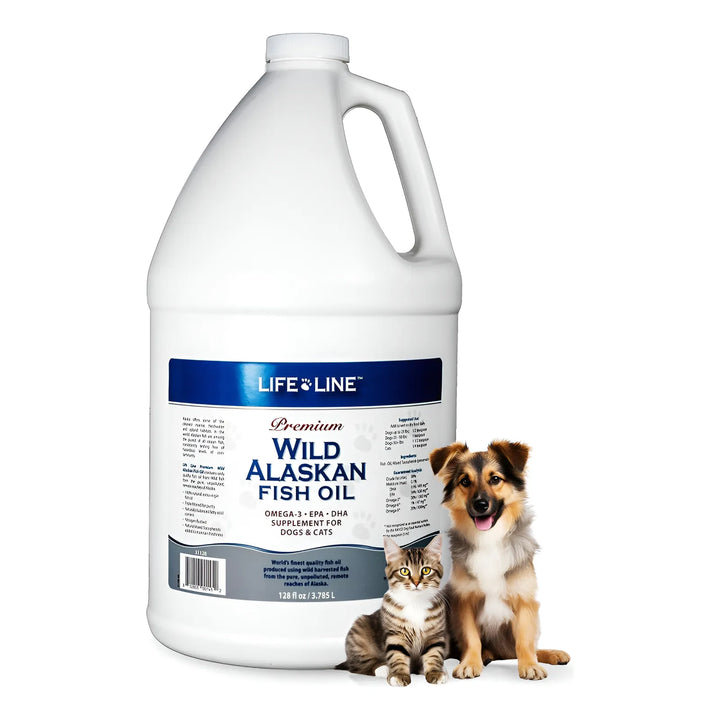 Aceite De Pescado Salvaje De Alaska 128 Onzas Para Perros Y - Imagen 1