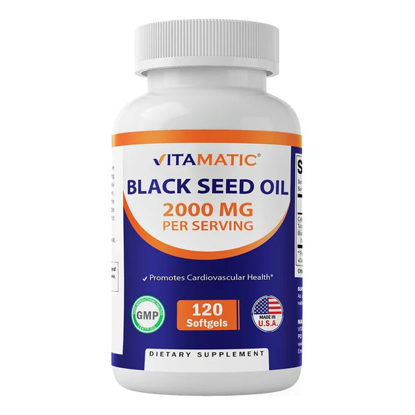 Aceite De Semilla Negra 2000 Mg 120 Cápsulas Blandas Prensad - Imagen 1