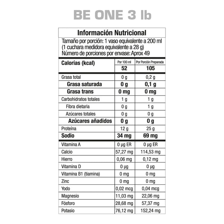 Proteína Whey Isolate (3 Lb) Beone Gmn Vainilla Gourmet - Imagen 7