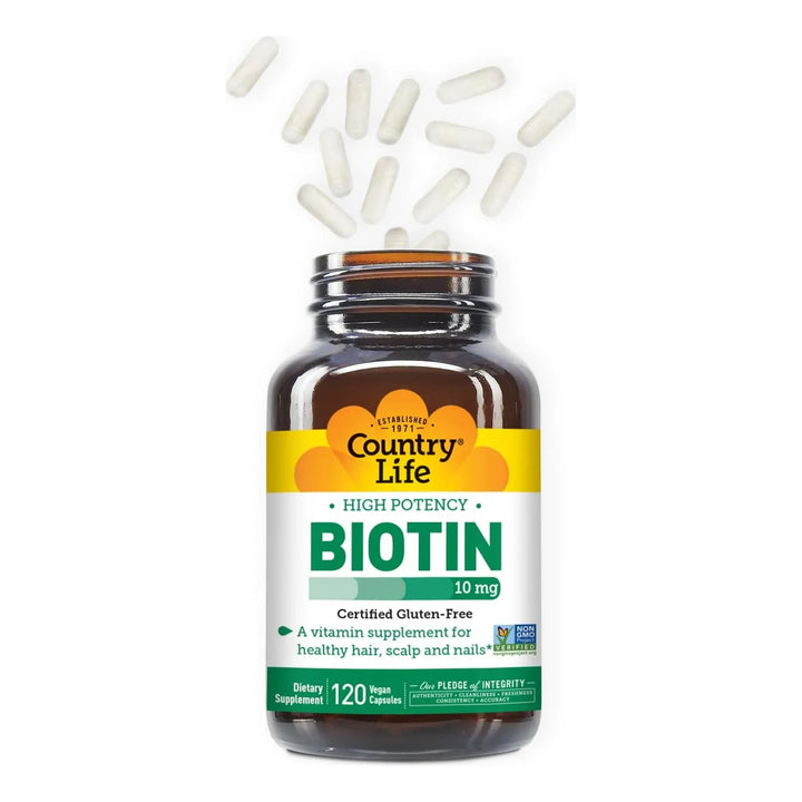 Biotina Alta Potencia 10 Mg 120 Cápsulas Vegetarianas 100% P - Imagen 4
