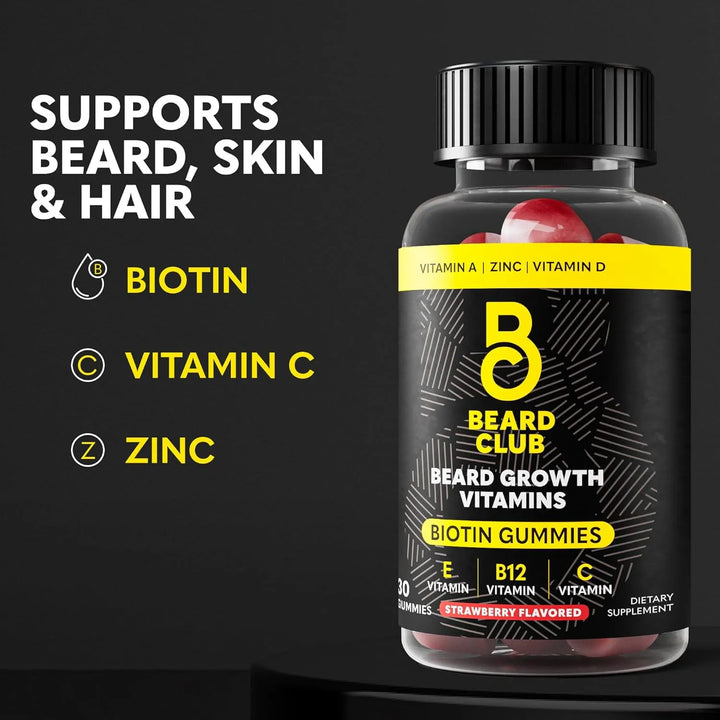 Gomitas Biotin Para Crecimiento De Barba Y Cabello Hombres V - Imagen 2