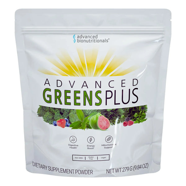 Advanced Greens Plus Superalimento En Polvo 50 Frutas Verduras Hierbas Vegano 279g