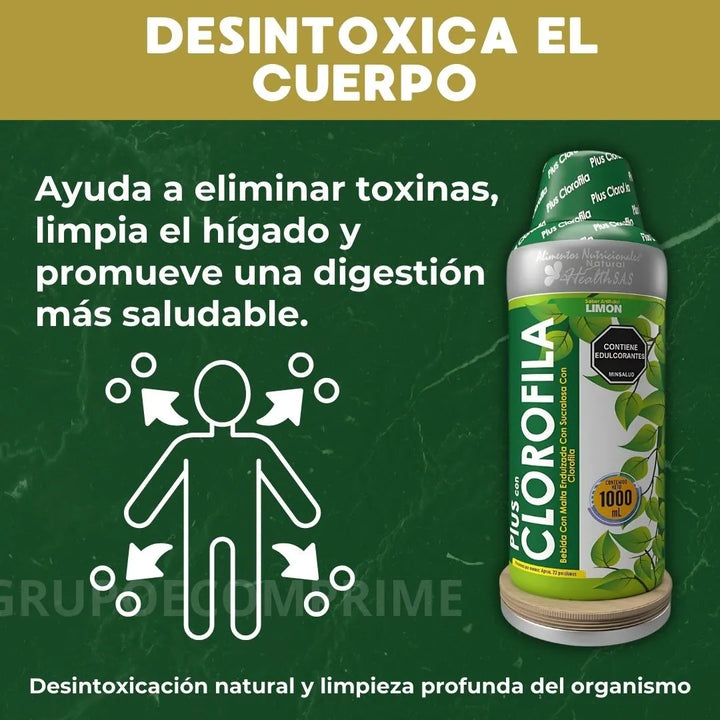 Clorofila Liquida Pura Plus 1l Natural - Imagen 3