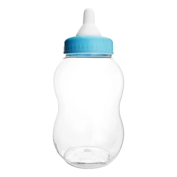 Botella De Leche Jumbo Para Monedas Baby Shower Decoracion Y Regalo Azul Claro