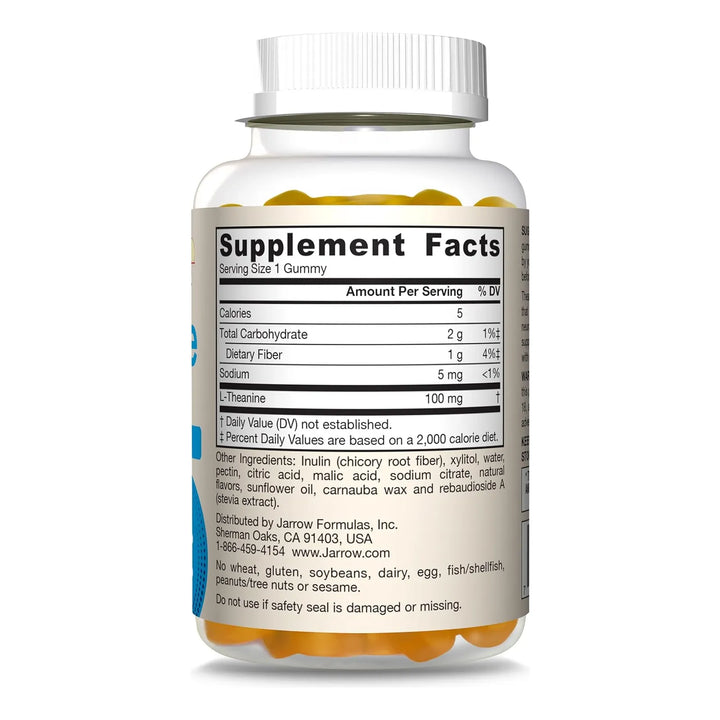Teanina 100 Mg Aminoacidos Jarrow Formulas 60 Gomitas - Imagen 10