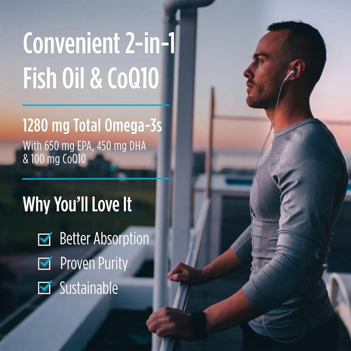 Omega-3 Coq10 Limón 90 Geles Blandos 1280 Mg Omega-3 100 Mg - Imagen 6