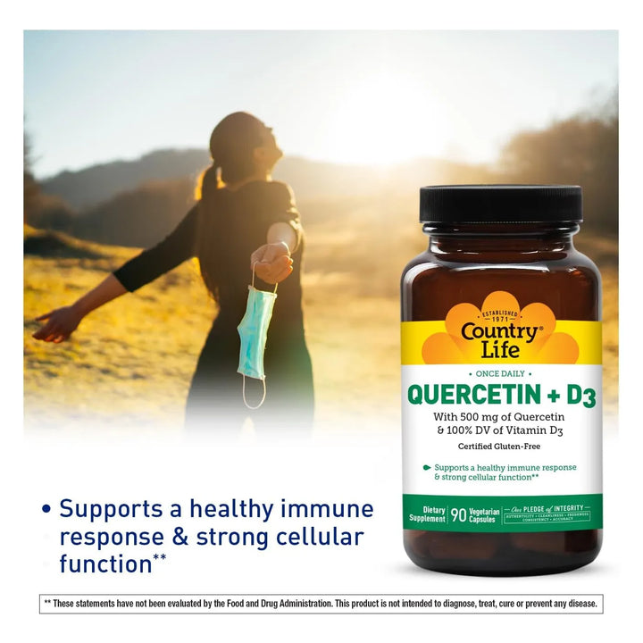 Cápsulas Quercetina 500 Mg Vitamina D3 800 Ui Apoyo Inmunoló - Imagen 2