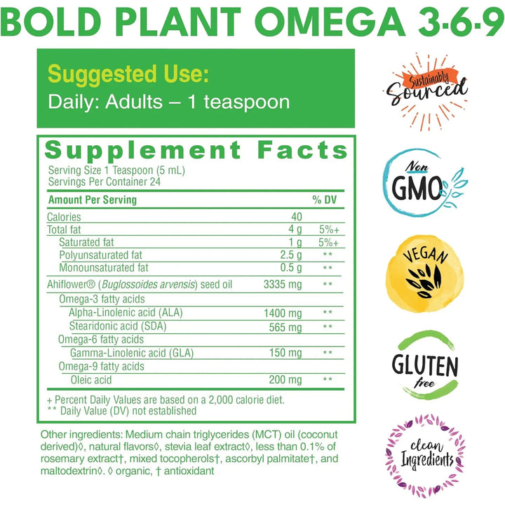 Ácidos Grasos Omega 3-6-9 Aceite De Ahiflor Para Salud Cereb - Imagen 4