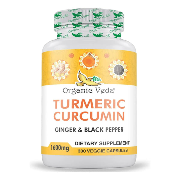 Cápsulas De Cúrcuma Y Jengibre Orgánico 300 Unidades Curcumi - Imagen 1