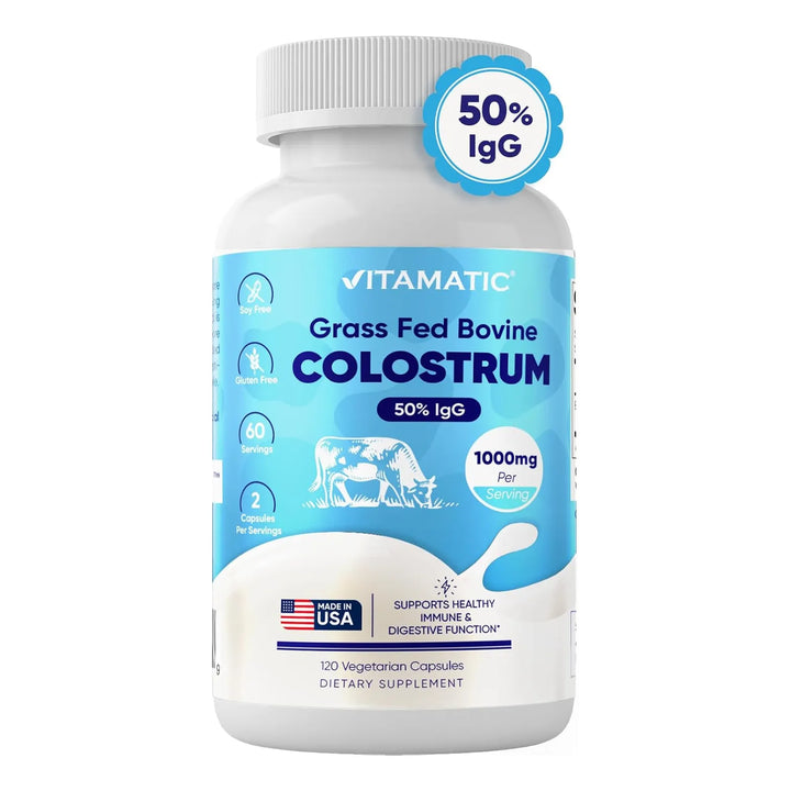Calostro Bovino 1000 Mg 50% Igg Salud Intestinal Crecimiento - Imagen 7