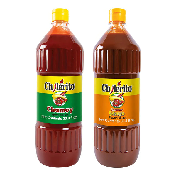 Bundle El Chilerito Salsa Sabor Chamoy 1L Ideal Para Frutas Comidas Y Mas