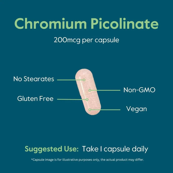 Picolinato De Cromo 200 Microgramos 250 Cápsulas Detoxificac - Imagen 6