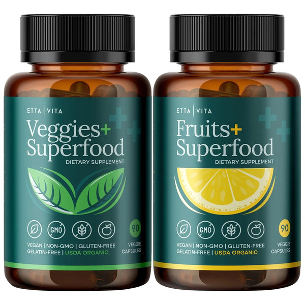 Cápsulas Orgánicas De Frutas Y Verduras 180 Unidades Energía - Imagen 1