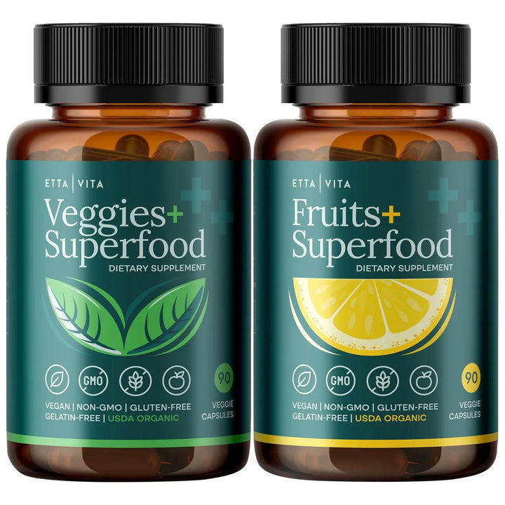 Cápsulas Orgánicas De Frutas Y Verduras 180 Unidades Energía - Imagen 1