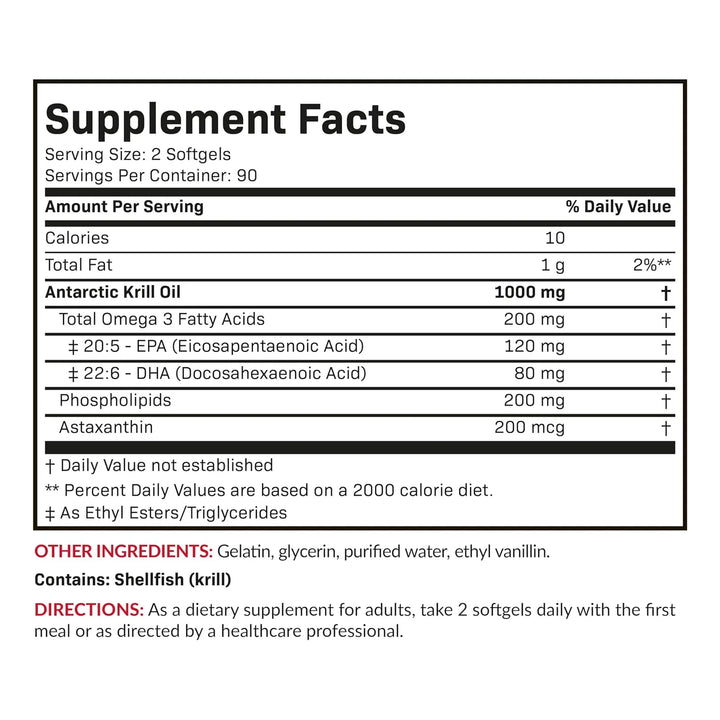 Aceite De Krill Antartico Con Omega-3s Epa Dha 180 Cap - Imagen 8