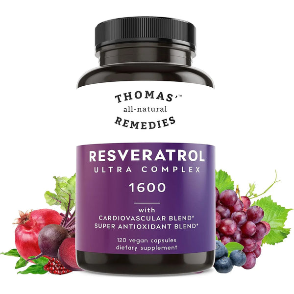 Antioxidante Orgánico Resveratrol 1600mg Con Extracto De Sem - Imagen 1