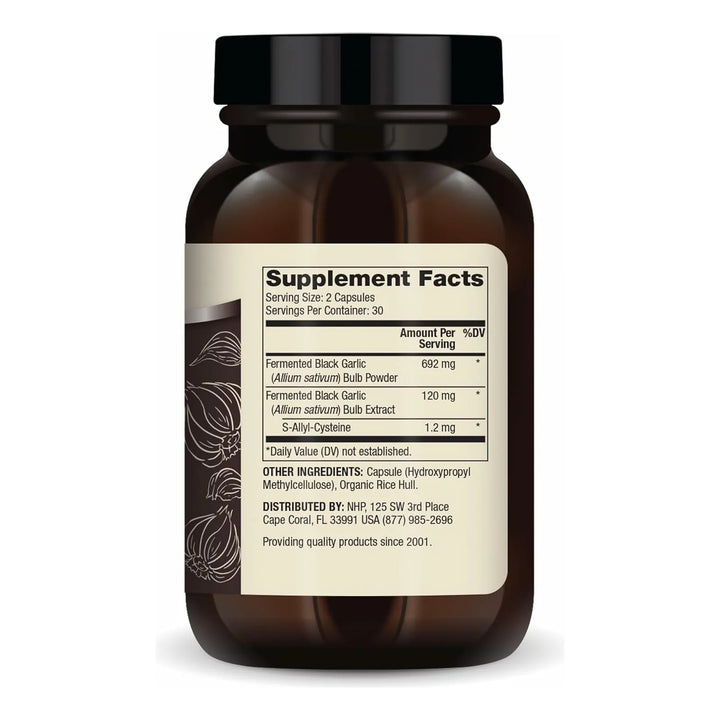 Ajo Negro Fermentado 60 Cápsulas Apoyo Inmunológico Y Salud - Imagen 2