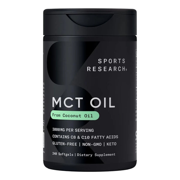 Capsulas Keto MCT Aceite De Coco 240 Unidades Combustible Cerebral Y Energia