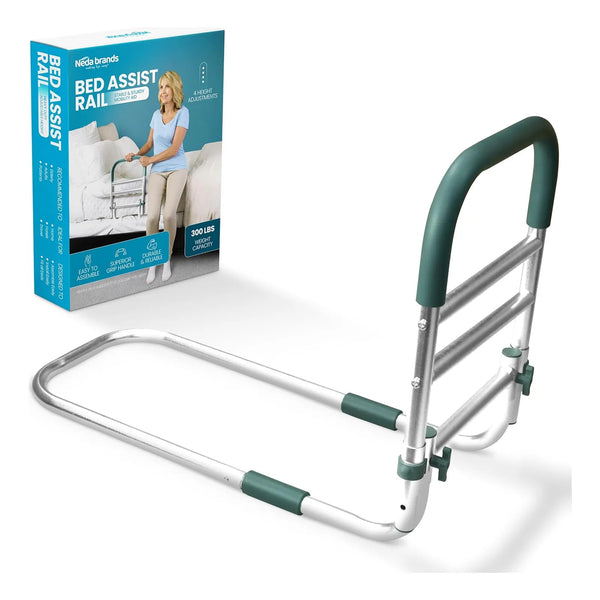 Rieles De Cama Ajustables Para Adultos Mayores Mango De Asistencia Neda