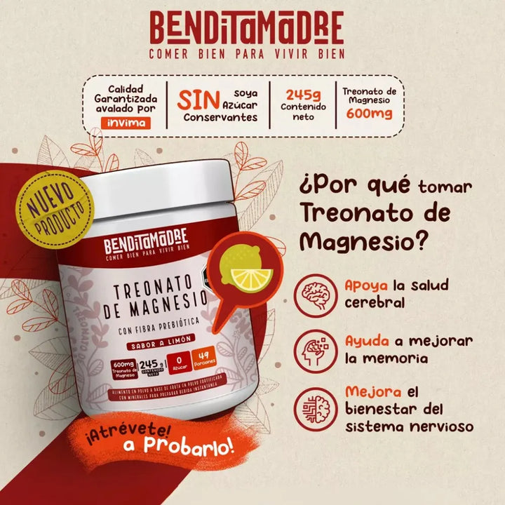 Treonato De Magnesio En Polvo - Imagen 2