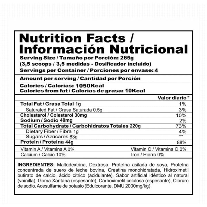 Proteina Megaplex Creatine 2 Lb - Imagen 2