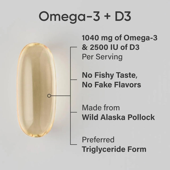 Aceite De Pescado Triple Fuerza 1040mg Omega-3 De Pescado Sa - Imagen 2