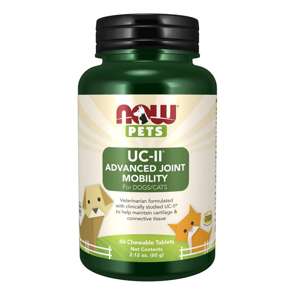 UC II Movilidad Articular Avanzada Para Perros Y Gatos 60 Comprimidos Masticables