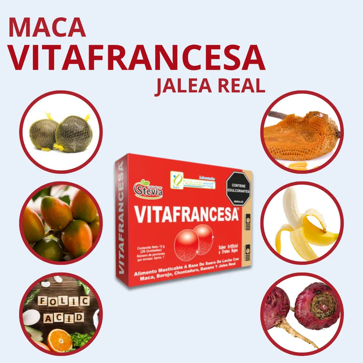 Vitafrancesa Maca Jalea Real Frutos Rojos - Imagen 7