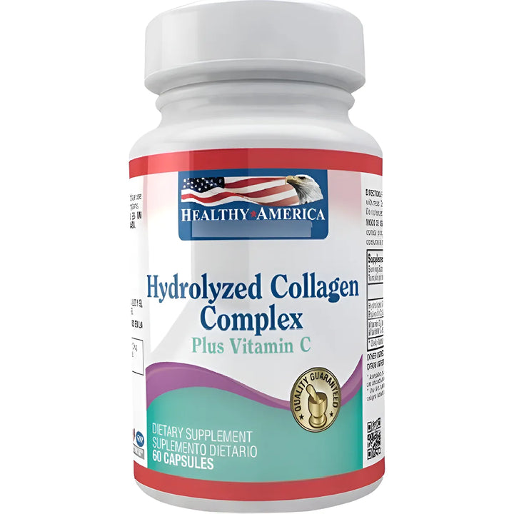Colageno Hidrolizado X 60 Cápsulas - Healthy America Sin Sabor - Imagen 1