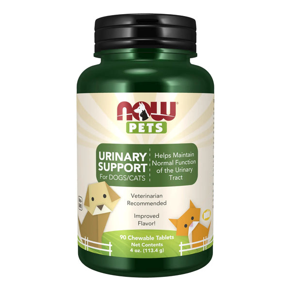Suplemento Urinario NOW Pets Para Perros Y Gatos 90 Tabletas Masticables