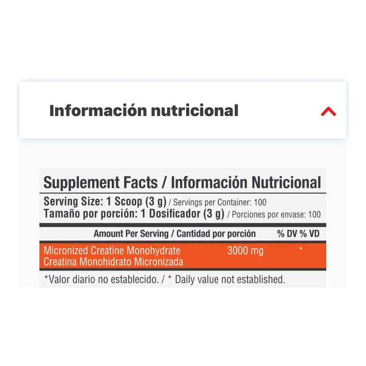 Creatina Micronizada 300gr - Imagen 2