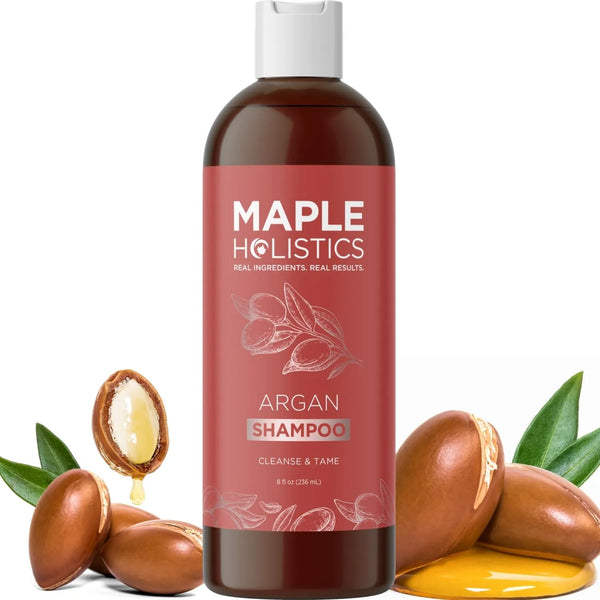 Champú De Argán Sin Sulfatos Para Cabello Dañado Con Brillo Hidratación Profunda