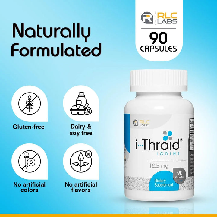 Cápsulas De Yodo Y Yoduro 12.5 Mg Para Salud Tiroidea Y Equi - Imagen 2