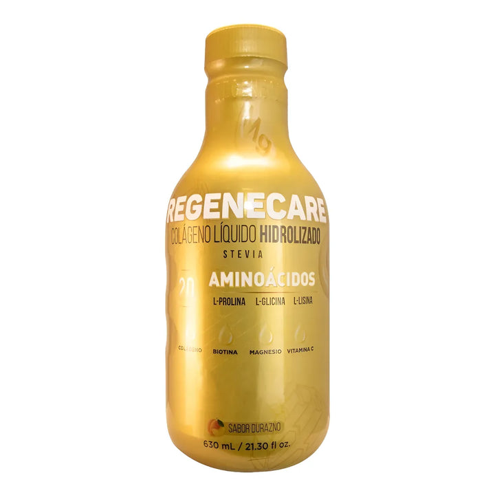 Colágeno Botella Dorado Durazno - Imagen 1