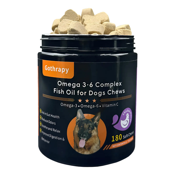 Aceite De Pescado Masticable Para Perros Omega 3 Y 6 Ácidos - Imagen 1