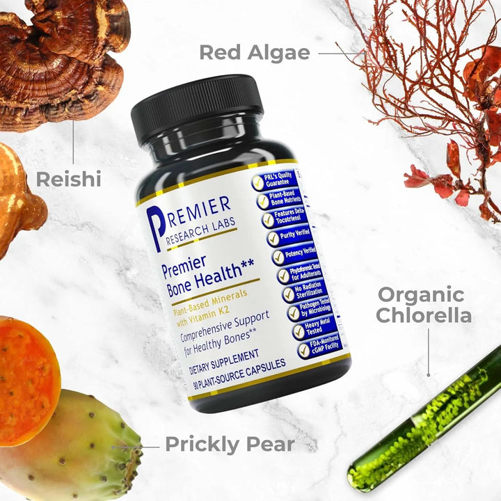 Cápsulas De Salud Ósea Con Vitamina K2 Clorella Calcio 90 Un - Imagen 3
