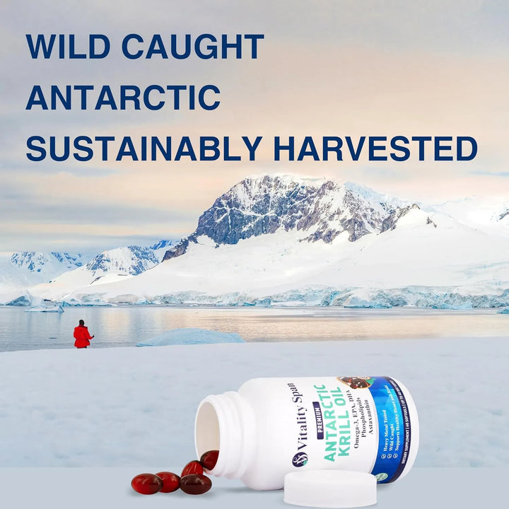 Aceite De Krill Antártico Omega 3 Astaxantina Colina Dha Epa - Imagen 3