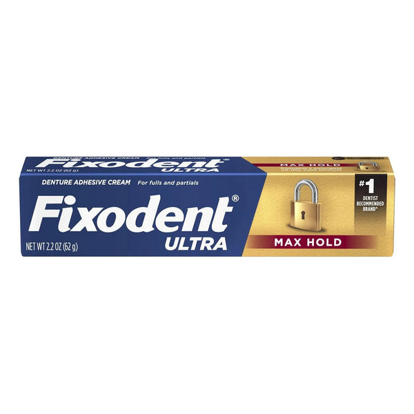 Adhesivo Dental Fixodent Ultra Max Hold 62 Gramos Paquete 7 - Imagen 1