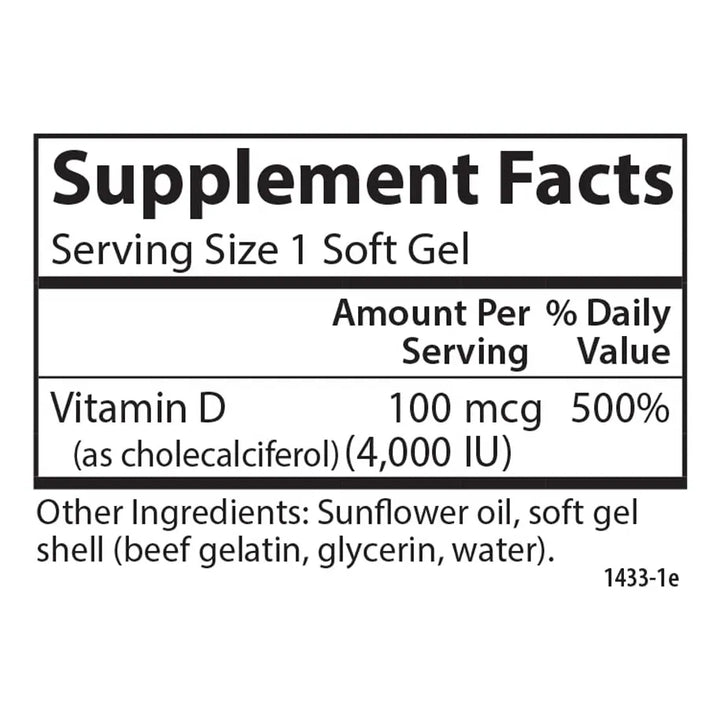 Vitamina D3 4000 Ui 100 Mcg Apoyo Inmunológico Salud Ósea Y - Imagen 4