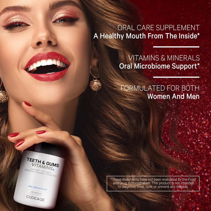 Vitaminas Para Dientes Y Encías Probióticos Orales Calcio Co - Imagen 4