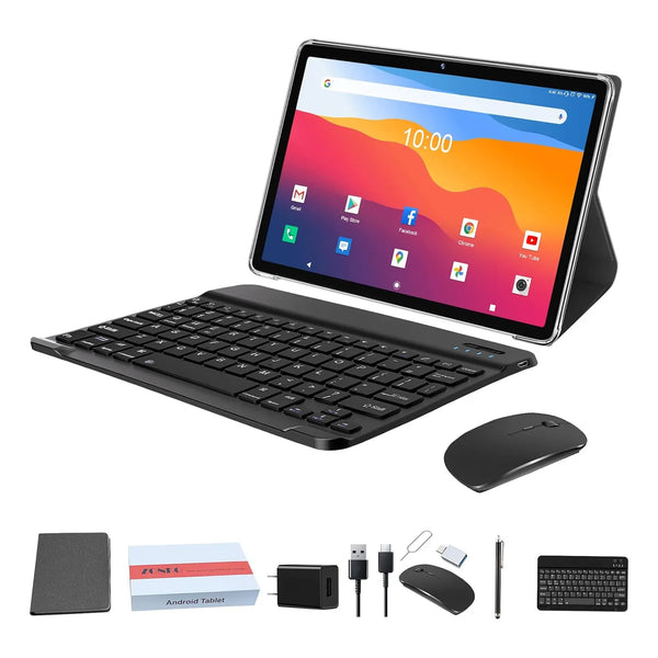 Tablet 10 PuLG 128GB Teclado Mouse WiFi 5G Android 14 Octa Core HD