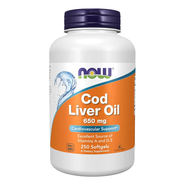 Aceite Hígado Bacalao 650 Mg Fuente Vitaminas A D-3 250 Cáps - Imagen 1